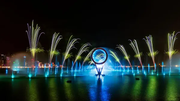 giant water show and fireworks fifa world cup doha slider
