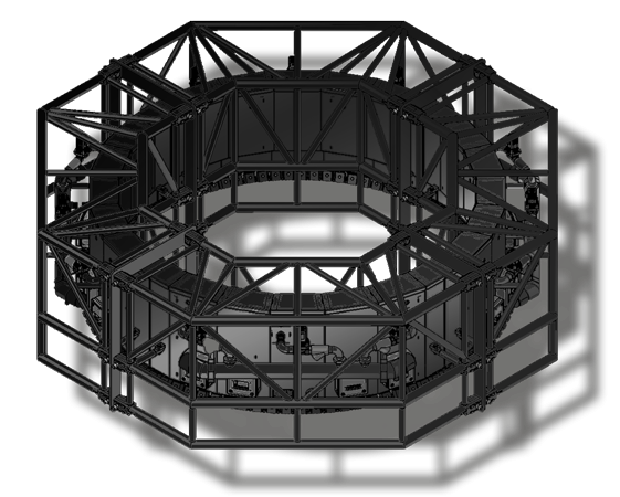 structure rideau d'eau aqua graphic 2 mètres de diamètre
